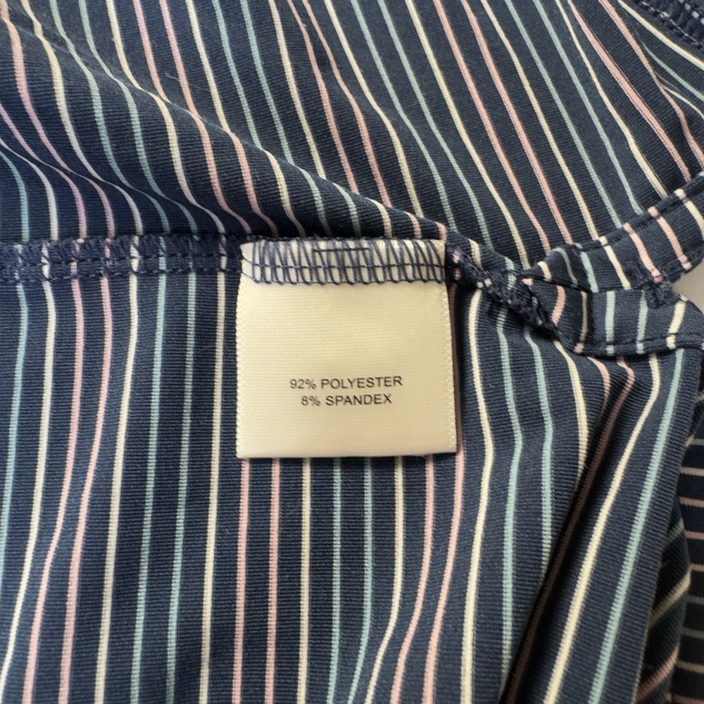 Peter Millar Men's Summer Comfort Golf‎ Short Sleeve Polo Blue Stripped Large - Picture 8 of 8